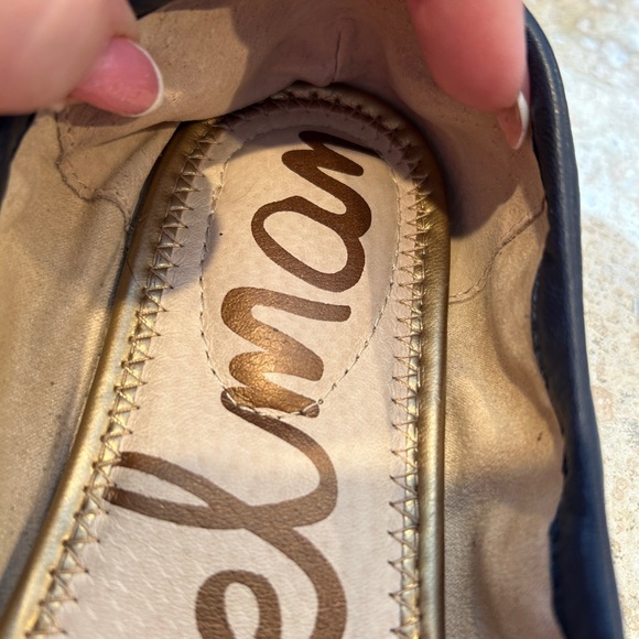 Sam Edelman Navy Felicia Leather Ballet Flats Size 7.5 - Picture 5 of 7